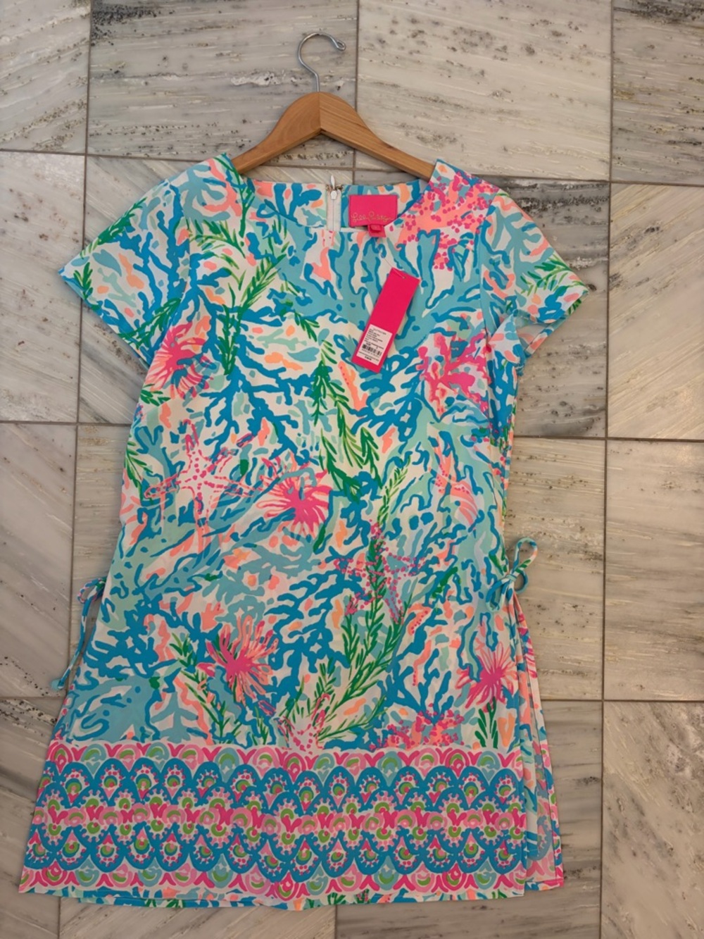 Lilly Pulitzer Multi-Color Coral Print Shift Dress